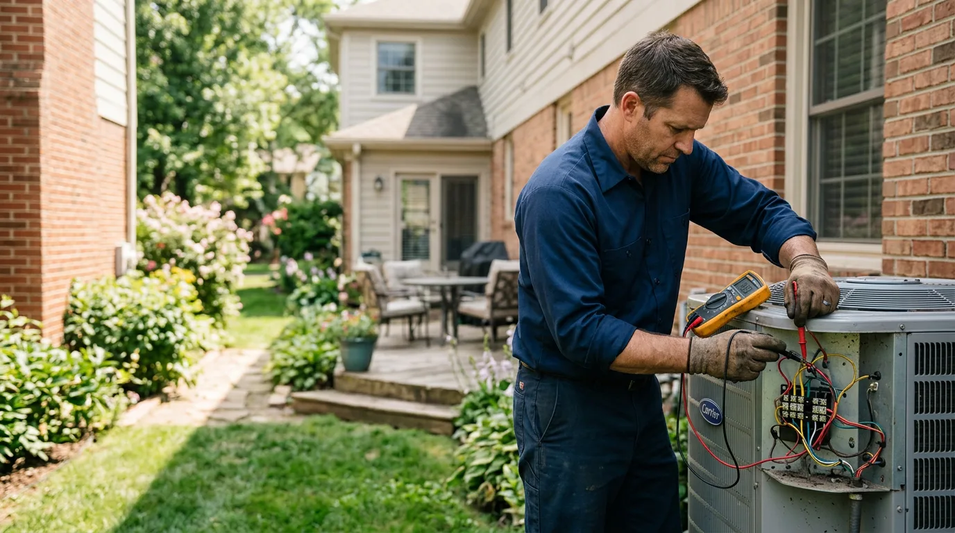 HVAC technician working near Westford, NY